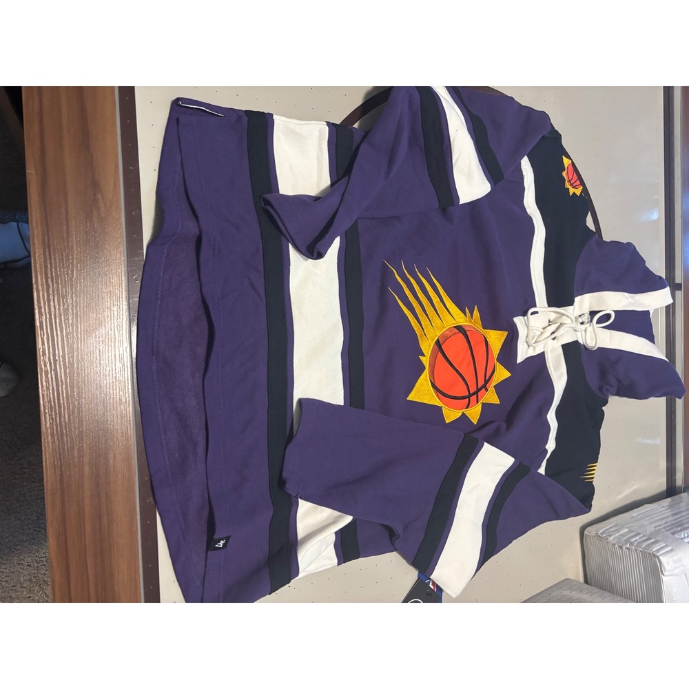 '47 Brand Phoenix Suns Superior Lacer Hoodie Mens XL Purple NBA Hockey Jersey - Picture 2 of 6